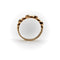 Bague 53 Bague vintage motif bulles en or rose 14k et diamants 58 Facettes