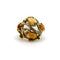Bague 54 Bague briar patch en or jaune 14k et opales de feu 58 Facettes A1001J