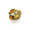 Bague 54 Bague briar patch en or jaune 14k et opales de feu 58 Facettes A1001J