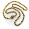 Collier Chaîne muff géorgienne - Collier en or 14 carats avec fermoir barillet fleuri 58 Facettes