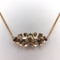 Collier Époque victorienne - Collier en or 18K et argent avec diamants, émeraudes et perle 58 Facettes