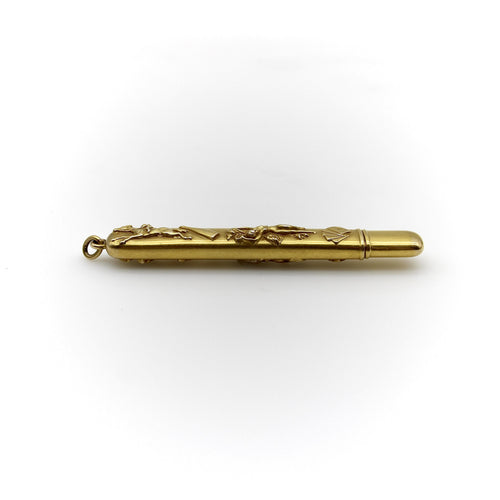 Pendentif Battin & Co. - Étui à crayon édouardien en or 14k 58 Facettes A1002C