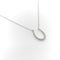 Collier Pendentif fer à cheval - Collier en or blanc 14K et diamants 58 Facettes A20035