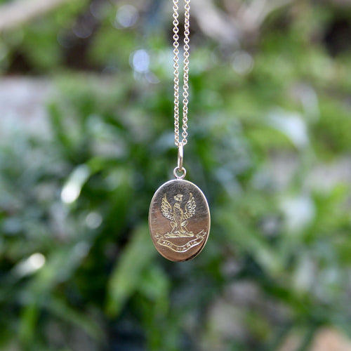 Pendentif Victorien - Pendentif Ave Maria aigle en or 18k 58 Facettes A2004L