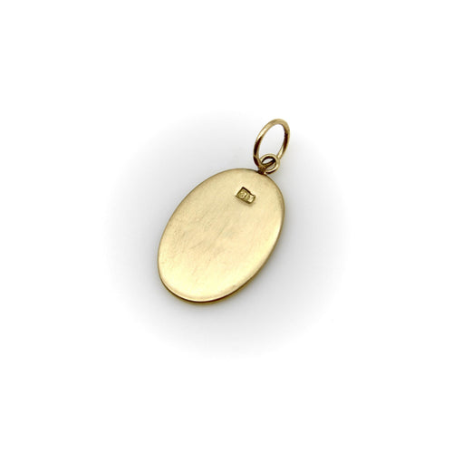 Pendentif Victorien - Pendentif charm Ave Maria lion en or 18k 58 Facettes A2004K
