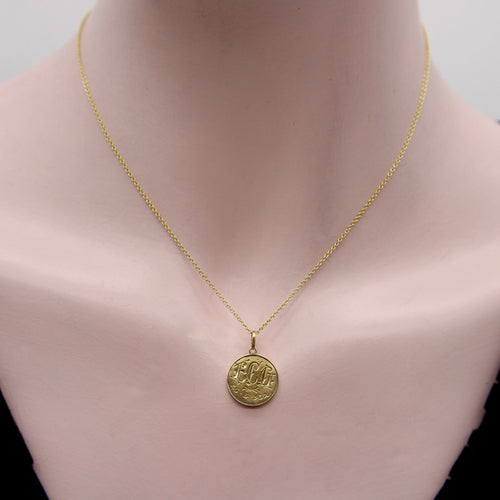 Pendentif Art déco - Pendentif médaillon Sacré-Cœur en or 18K et émail peint 58 Facettes