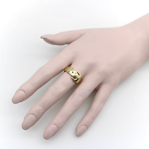 Bague 59 Bague boucle de ceinture d’inspiration victorienne en or 14K 58 Facettes