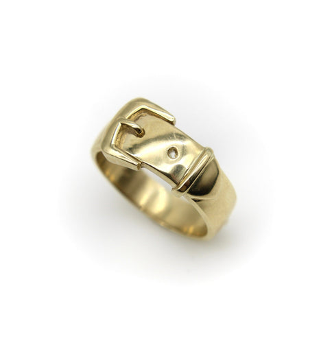 Bague 59 Bague boucle de ceinture d’inspiration victorienne en or 14K 58 Facettes
