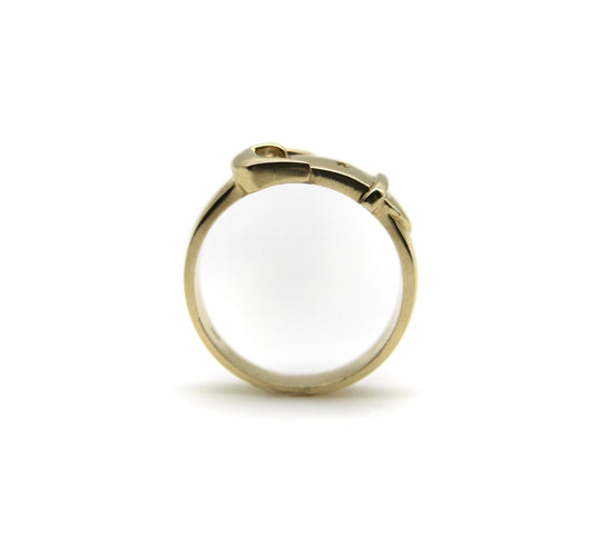 Bague 59 Bague boucle de ceinture d’inspiration victorienne en or 14K 58 Facettes