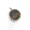 Pendentif Pendentif - Pièce byzantine en bronze sur monture en or blanc 14K 58 Facettes