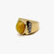 Bague 57 Bague cocktail vintage en or jaune 14k avec opale et diamants 58 Facettes