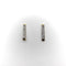 Boucles d'oreilles Boucles d’oreilles barre en or jaune et blanc 14K et diamants 58 Facettes