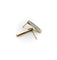 Boucles d'oreilles Boucles d’oreilles barre en or jaune et blanc 14K et diamants 58 Facettes