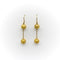 Boucles d'oreilles Or 18K - Boucles d’oreilles pendantes revival étrusque à double boule et diamants 58 Facettes