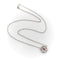 Collier Michael von Krenner - Collier médaillon hexagonal en or blanc 14 carats et tourmaline rose 58 Facettes