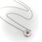 Collier Michael von Krenner - Collier médaillon hexagonal en or blanc 14 carats et tourmaline rose 58 Facettes