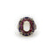 Bague 49 Bague victorienne en or 14K, pierre de lune, rubis, diamants et émail 58 Facettes A20041