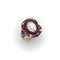 Bague 49 Bague victorienne en or 14K, pierre de lune, rubis, diamants et émail 58 Facettes A20041