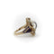 Bague 49 Bague victorienne en or 14K, pierre de lune, rubis, diamants et émail 58 Facettes A20041