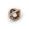 Bague 49 Bague victorienne en or 14K, pierre de lune, rubis, diamants et émail 58 Facettes A20041