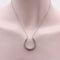 Collier Édouardien - Collier pendentif fer à cheval en platine et diamants 58 Facettes