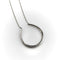 Collier Édouardien - Collier pendentif fer à cheval en platine et diamants 58 Facettes