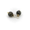 Boucles d'oreilles Vintage - Breloques ou rehausseurs de boucles d’oreilles en or jaune 14K, émail noir et verre 58 Facettes A1000Y
