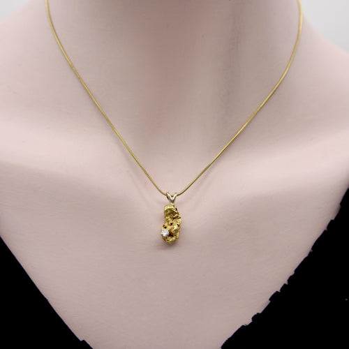 Pendentif Pendentif vintage - Charme pépite en or 22K et diamant 58 Facettes A1000K