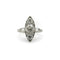 Bague 57 Bague navette édouardienne en platine et diamants taille ancienne 58 Facettes