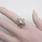 Bague 57 Bague navette édouardienne en platine et diamants taille ancienne 58 Facettes