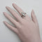 Bague 57 Bague navette édouardienne en platine et diamants taille ancienne 58 Facettes