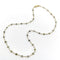 Collier Collier - Perles de diamants gris facettés en or jaune 18 carats 58 Facettes