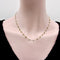 Collier Collier - Perles de diamants gris facettés en or jaune 18 carats 58 Facettes