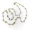 Collier Collier - Perles de diamants gris facettés en or jaune 18 carats 58 Facettes
