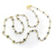 Collier Collier - Perles de diamants gris facettés en or jaune 18 carats 58 Facettes