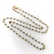Collier Collier en or 18k à perles facettées de diamants sel et poivre 58 Facettes
