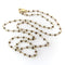 Collier Collier en or 18k à perles facettées de diamants sel et poivre 58 Facettes