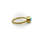 Bague 56 Bague artisanale - Cabochon turquoise persane en or 24K 58 Facettes A20077