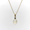 Pendentif Pendentif - Cabochon de pierre de lune et saphir en or 14k 58 Facettes A20079