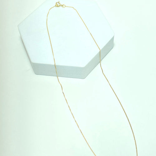 Collier Chaîne fine en or jaune 18 carats (750) 40 cm 1,21 g 58 Facettes 260036