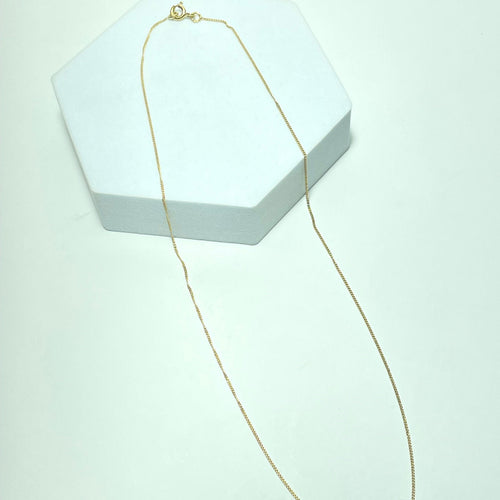 Collier Chaîne fine en or jaune 18 carats (750) 40 cm 1,21 g 58 Facettes 260036