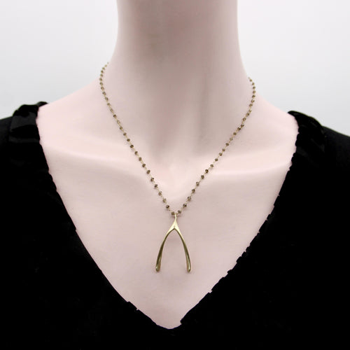 Pendentif Signature - Pendentif bréchet « Make a Wish » en or 14 carats 58 Facettes A2007B