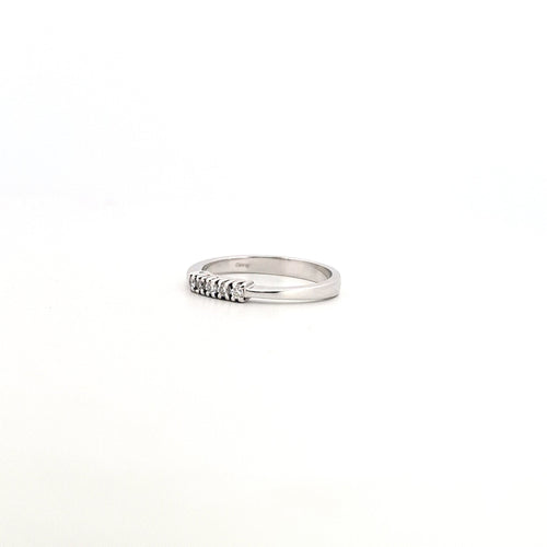 Bague 54 Bague veretta - Or blanc 18 carats et diamants 58 Facettes