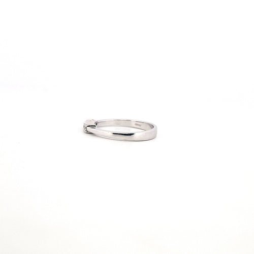 Bague 54 Bague veretta - Or blanc 18 carats et diamants 58 Facettes