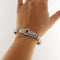 Bracelet Bracciale en platine - Rubis ovale et diamants 4,22 ct 58 Facettes G3901
