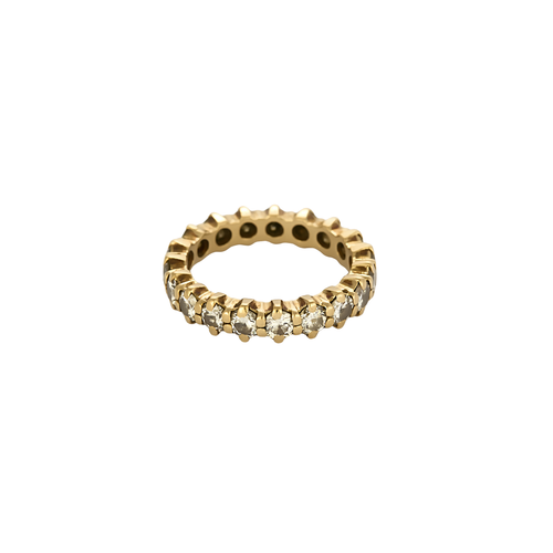 Bague 52 Alliance américaine - Bague en or jaune 18 carats et diamants 58 Facettes BO/250066