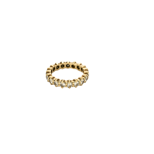 Bague 52 Alliance américaine - Bague en or jaune 18 carats et diamants 58 Facettes BO/250066
