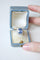 Bague 53 Bague Pompadour de fiançailles saphir de Ceylan et diamants en or jaune 18 kt 58 Facettes