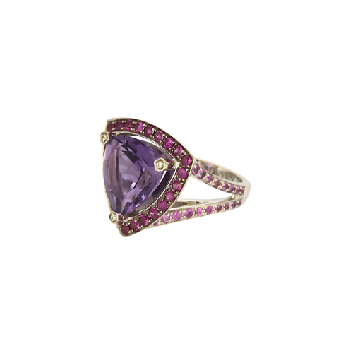 Bague 51 Mauboussin - Bague « Tellement Subtile pour moi » en or blanc, améthyste 58 Facettes BO/250041