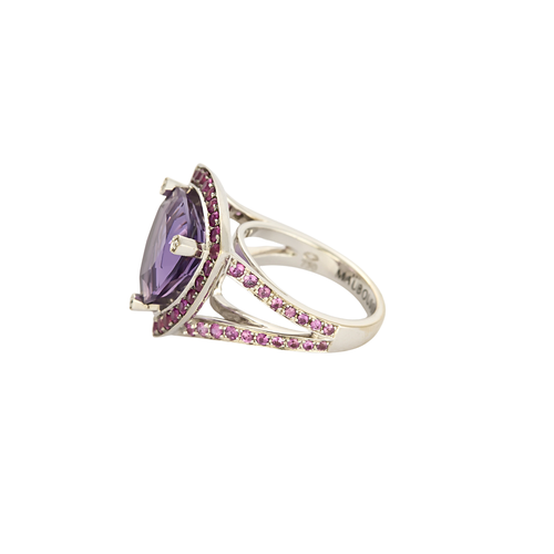 Bague 51 Mauboussin - Bague « Tellement Subtile pour moi » en or blanc, améthyste 58 Facettes BO/250041